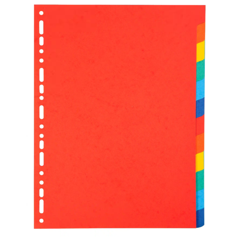 Intercalaires en carton de couleur